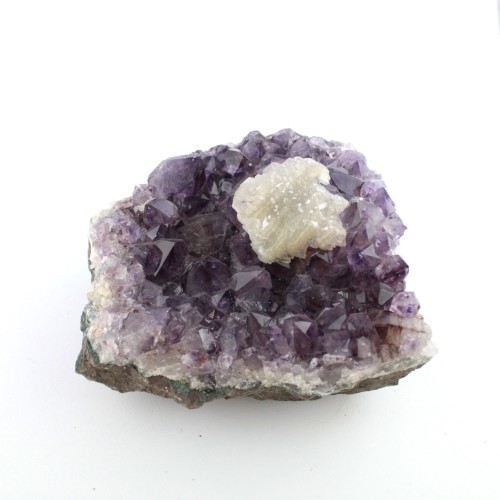 Drusa Amethyst with amorphous formation of calcite 2,5 Kg Brazil Minerals Collectibles-5