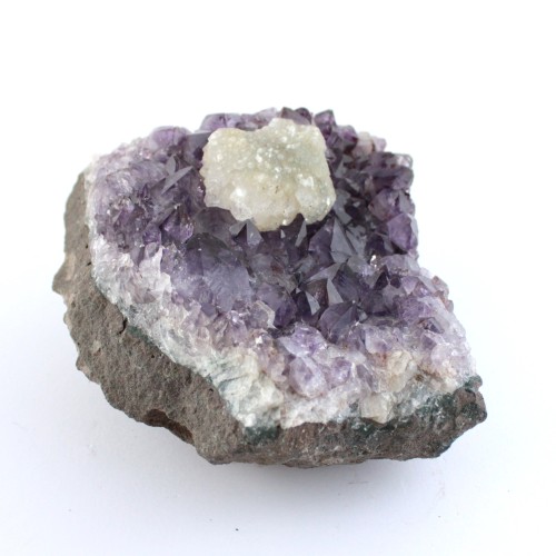 Drusa Amethyst with amorphous formation of calcite 2,5 Kg Brazil Minerals Collectibles-8