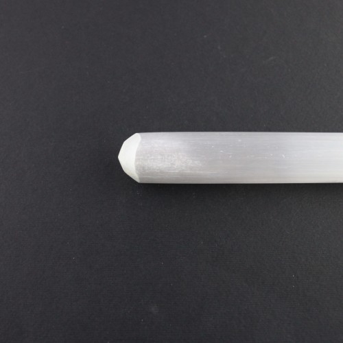MASSAGGIATORE in SELENITE senza punta Pietra degli Angeli Minerali Cristalloterapia