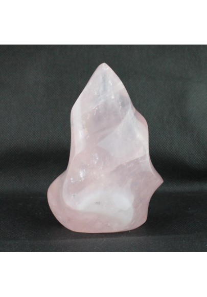 FIAMMA in QUARZO ROSA 428gr Alta Qualità Collezionismo Cristalloterapia fermacarte