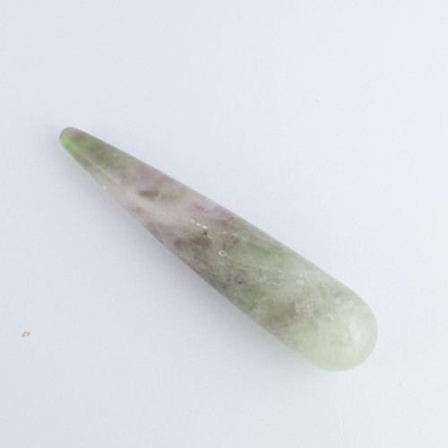 Massaggiatore PUNTA Fluorite Mista Viola Verde Collezionismo Cistalloterapia A+