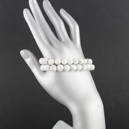 Pulsera Rodado de HOWLITA Pulsera Cristaloterapia Calidad Reiki A+