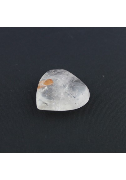 COEUR en QUARTZ HYALIN avec inclusion de massage minéral Reiki