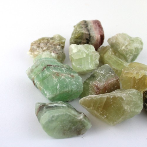 Calcite Verde Grezzo Cristallo Chakra Minerale Gemma Pezzo Cristalloterapia