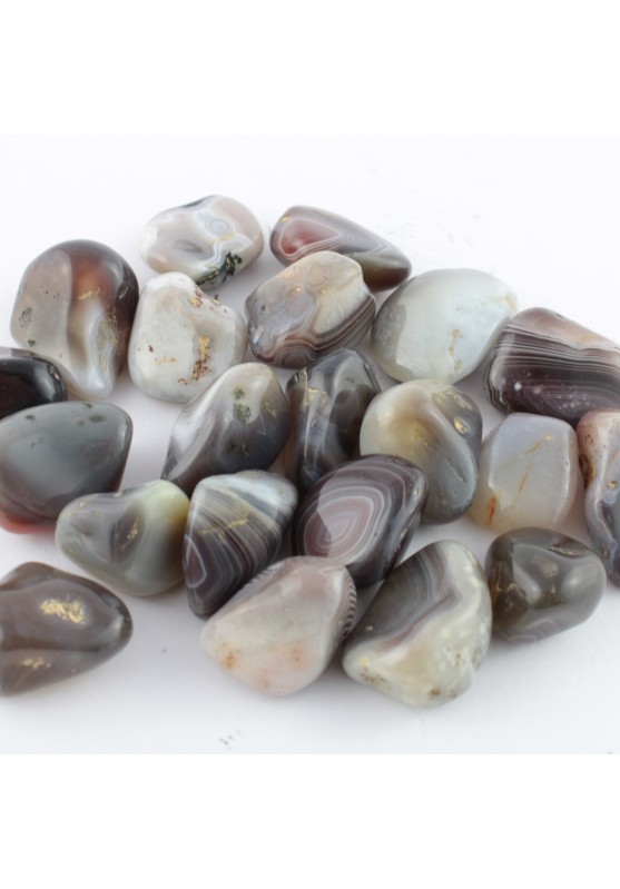 Botswana AGATE Tumbled Stone Gemstones Grey Agate Crystal Healing Quality A+