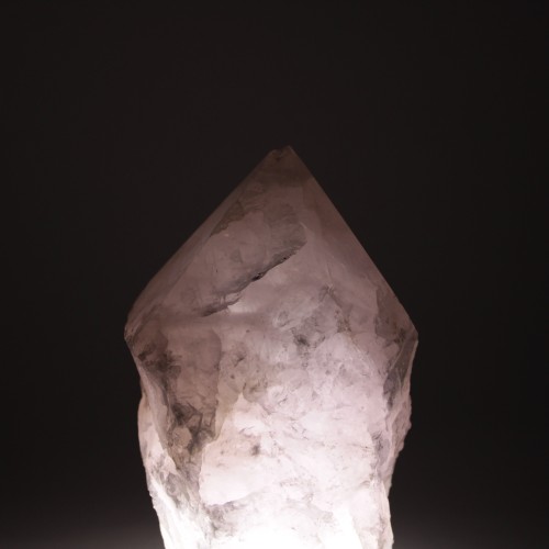 Lampe PUNTA en Quartz Rose Haute Qualité décor Chakra Mineraux Mobilier-2