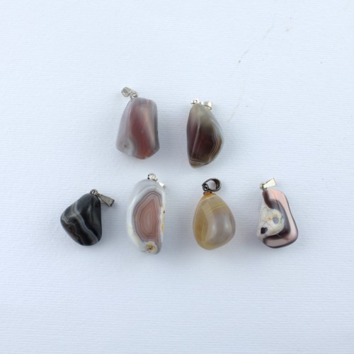 Filter for infusions Tea and Herbal Teas Pendant GRAY AGATE Minerals Stone Collectibles-6