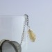 Steel Herbal Tea Infuser with CITRINE QUARTZ Spiral Pendant Handcrafted Zen-1