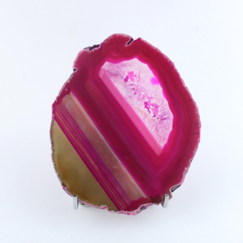 MINERALS * Gorgeous AGATE SLICE Rose Specimen Crystal Healing Chakra Reiki