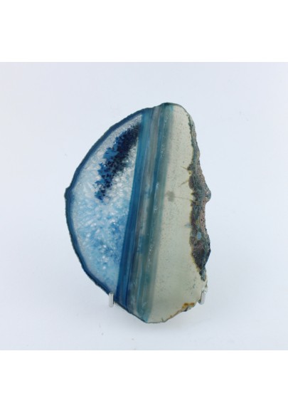 belle tranche de agate BLEU Transparent Objets de collection Cristal thérapie