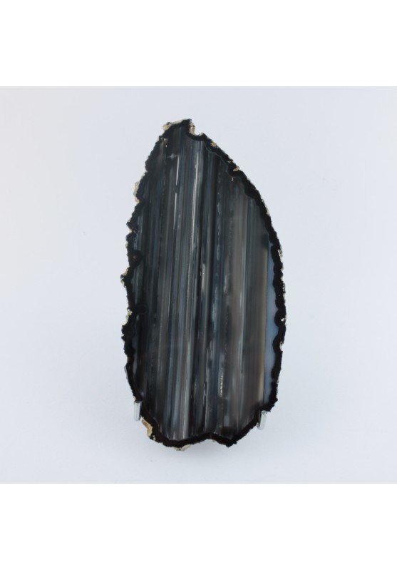 Rodaja de ÁGATA Gris Azul Pieza única 238gr