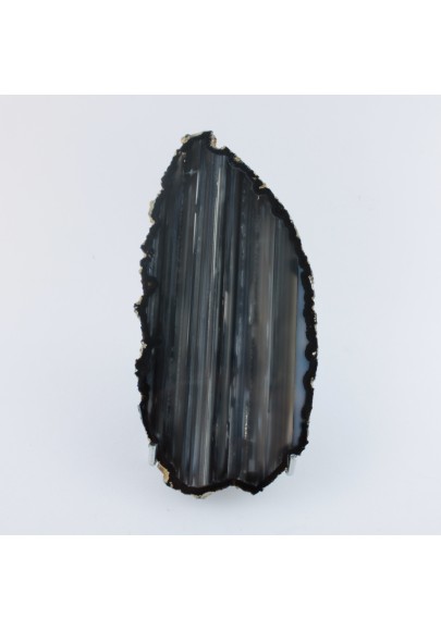 Tranche d'AGATE Bleu Grise Pièce Unique 238gr