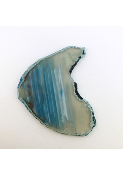 Génial tranche de agate BLEU CÉLESTE Transparent Minéraux Objets de collection Meubles
