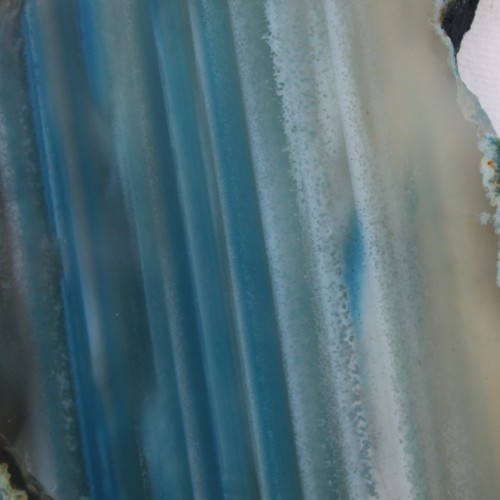 Génial tranche de agate BLEU CÉLESTE Transparent Minéraux Objets de collection Meubles