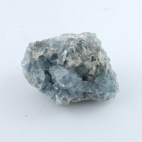 MINERALS * CELESTITE Crystal Geode MADAGASCAR Rough Specimen 480gr