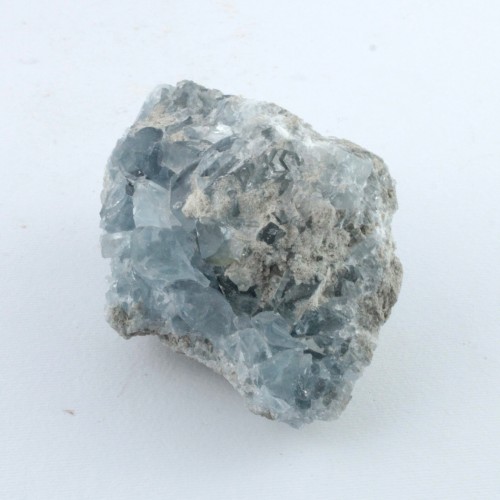 MINERALS * CELESTITE Crystal Geode MADAGASCAR Rough Specimen 480gr