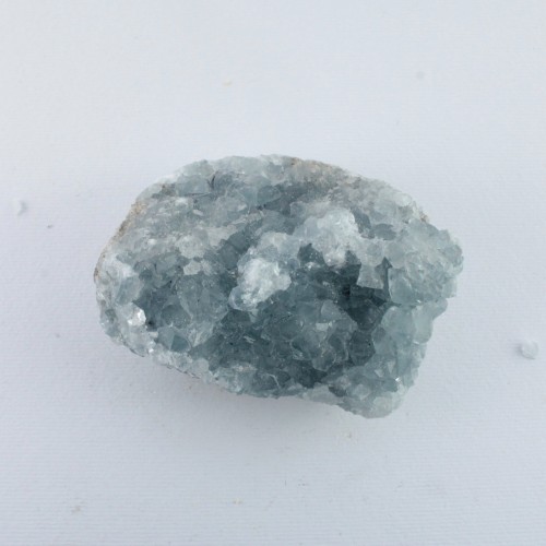 * MINERALI * CELESTINA Geode Drusa Cristalli Trasparenti Collezionismo 226gr