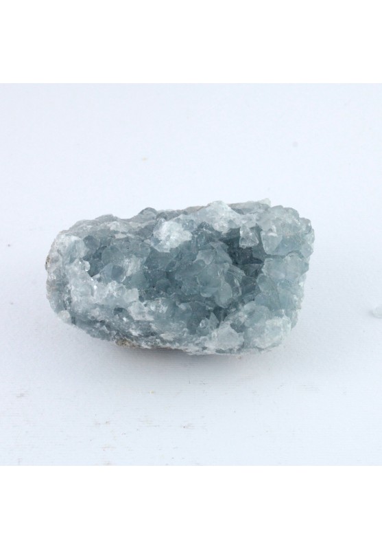 * MINERALI * CELESTINA Geode Drusa Cristalli Trasparenti Collezionismo 226gr