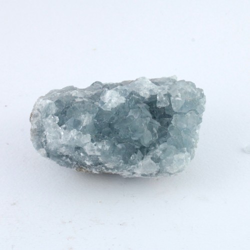 * MINERALI * CELESTINA Geode Drusa Cristalli Trasparenti Collezionismo 226gr