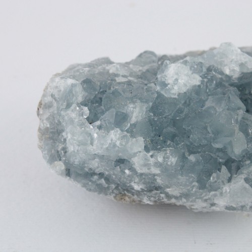* MINERALI * CELESTINA Geode Drusa Cristalli Trasparenti Collezionismo 226gr