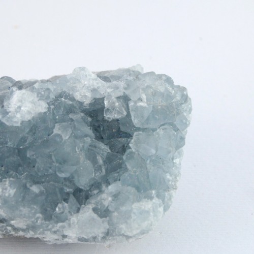 * MINERALI * CELESTINA Geode Drusa Cristalli Trasparenti Collezionismo 226gr