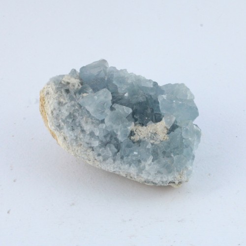 *MINERALES* CELESTINA MADAGASCAR Geoda Drusa Azzurra Cristaloterapia 186gr