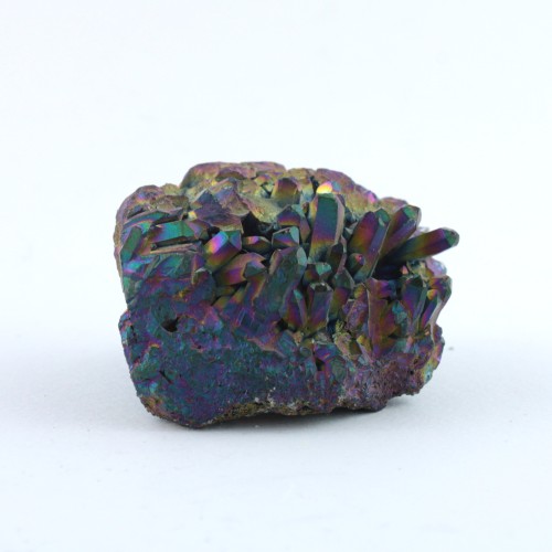 Beautiful Drusa par AQUA AURA Rainbow Cluster Ialine Gold Tips 112gr A+