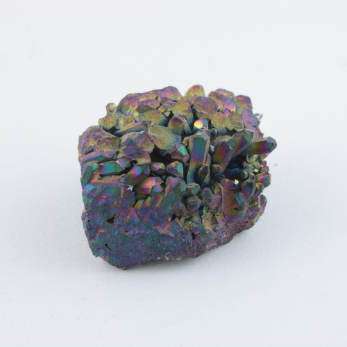 Beautiful Drusa par AQUA AURA Rainbow Cluster Ialine Gold Tips 112gr A+