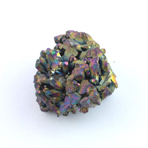 Beautiful Drusa par AQUA AURA Rainbow Cluster Ialine Gold Tips 112gr A+