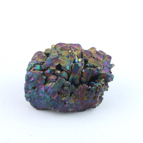 Beautiful Drusa par AQUA AURA Rainbow Cluster Ialine Gold Tips 112gr A+
