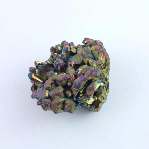 Beautiful Drusa par AQUA AURA Rainbow Cluster Ialine Gold Tips 112gr A+