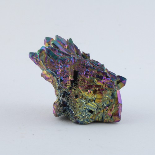 Cluster Aqua Aura Punte Riflessi Arcobaleno Cristalloterapia Arredamento 92 gr