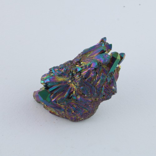 Cluster Aqua Aura Punte Riflessi Arcobaleno Cristalloterapia Arredamento 92 gr