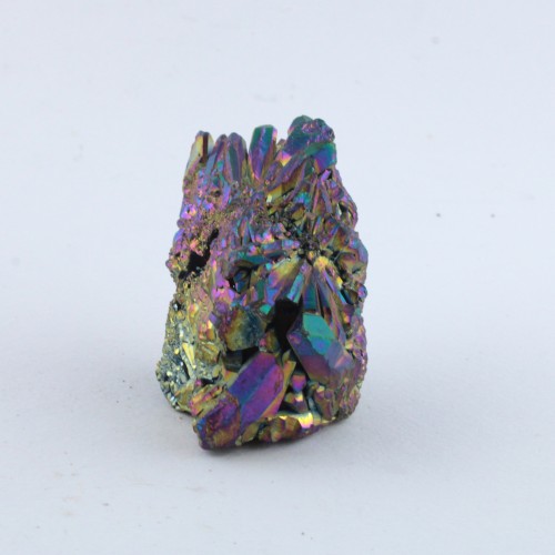 Cluster Aqua Aura Punte Riflessi Arcobaleno Cristalloterapia Arredamento 92 gr