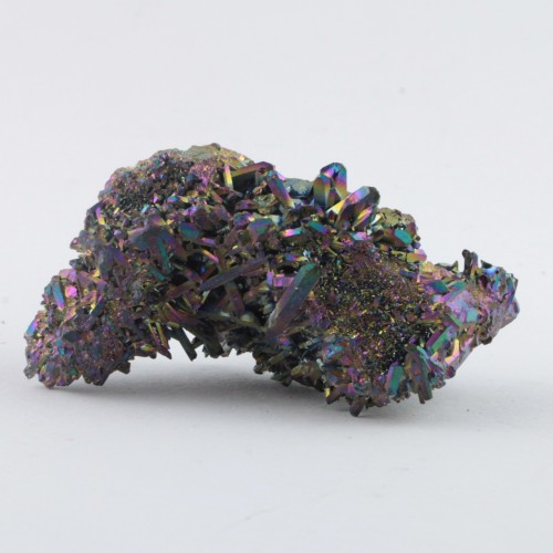 DRUSE de AQUA AURA ARC-EN-CIEL Cluster Hyalin Or Cristal thérapie Objets de collection 102gr