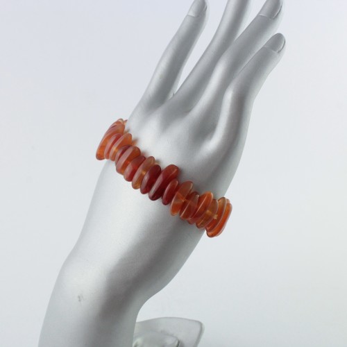 Bracelet en flocons CORNELIAN Bracelet en minéraux traités