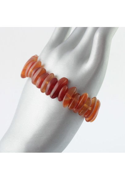 Bracelet en flocons CORNELIAN Bracelet en minéraux traités
