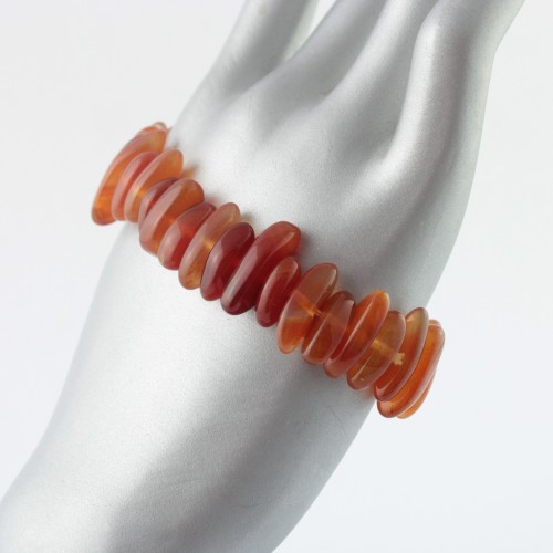 Bracelet en flocons CORNELIAN Bracelet en minéraux traités