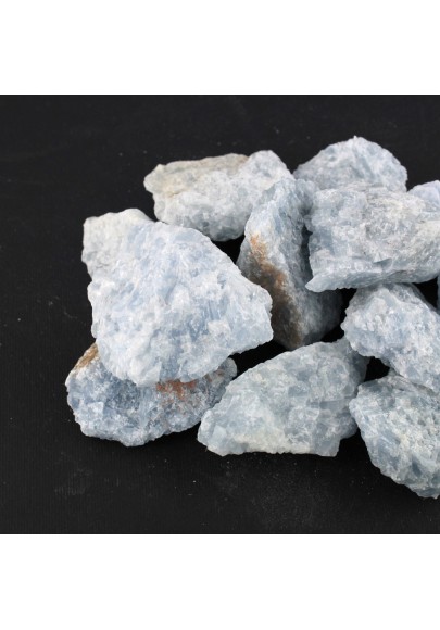 Calcite Blu Grezza Minerali Cristalloterapia A+ [ Blue Calcite Rough Raw Stone ]
