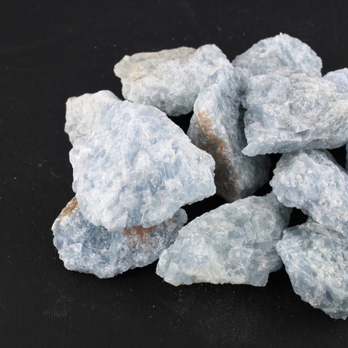 Calcite Blu Grezza Minerali Cristalloterapia A+ [ Blue Calcite Rough Raw Stone ]