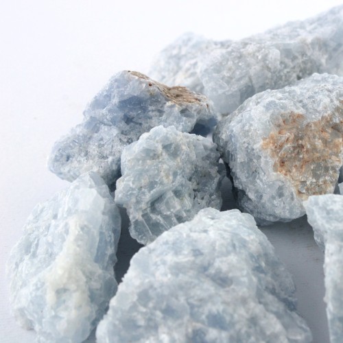 Calcite Blu Grezza Minerali Cristalloterapia A+ [ Blue Calcite Rough Raw Stone ]