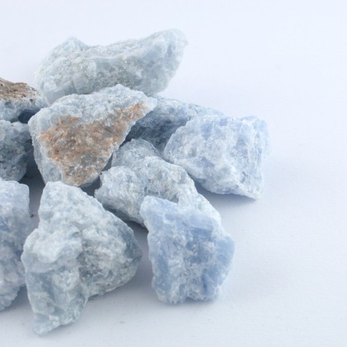 Calcite Blu Grezza Minerali Cristalloterapia A+ [ Blue Calcite Rough Raw Stone ]
