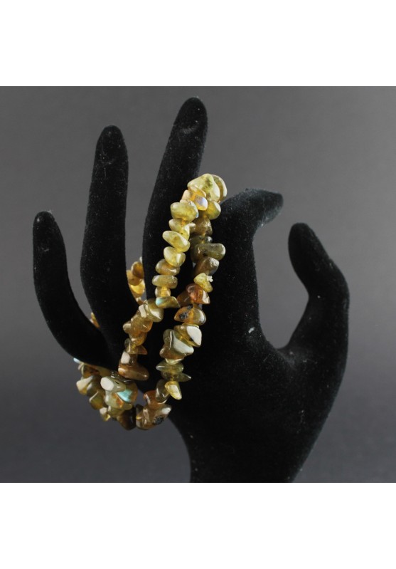 Bracciale chips LABRADORITE Braccialetto Cristalloterapia Chakra A+