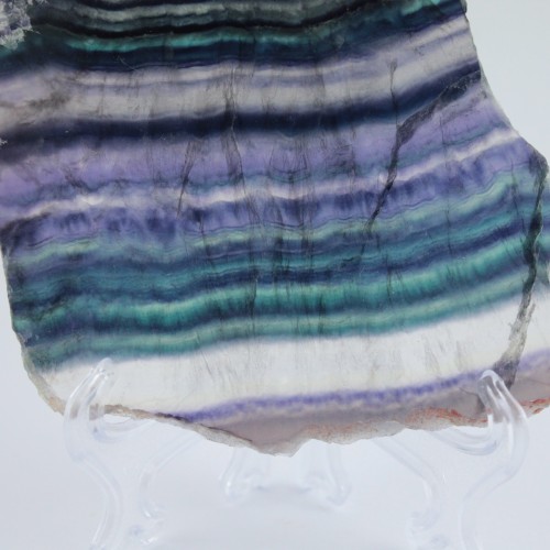 Slice of FLUORITE Mixed RAINBOW Mineral Reflections Collectibles