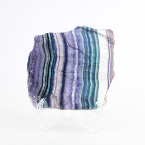 Slice of FLUORITE Mixed RAINBOW Mineral Reflections Collectibles
