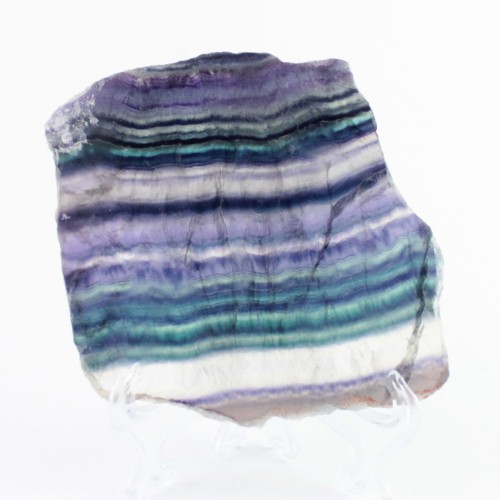 Slice of FLUORITE Mixed RAINBOW Mineral Reflections Collectibles