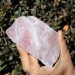 * MINERALI * Blocco Grande Grezzo QUARZO ROSA 520g Alta Qualità Armonia Amore Pace-1