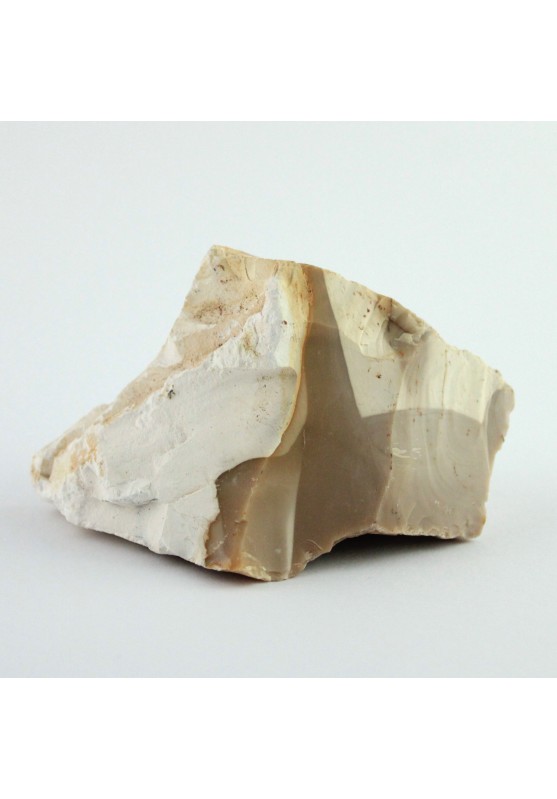 JASPE MOOKAITE Brut Blanc Beige 360g PIÈCE UNIQUE Meubles de collection MOKAITE-1
