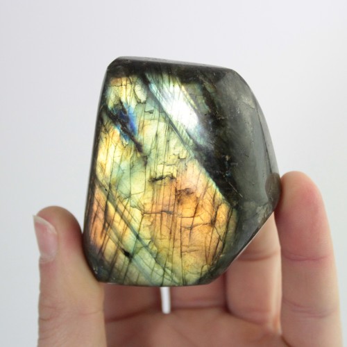 LABRADORITE Blue Reflections Gold Furniture Collectibles High Quality