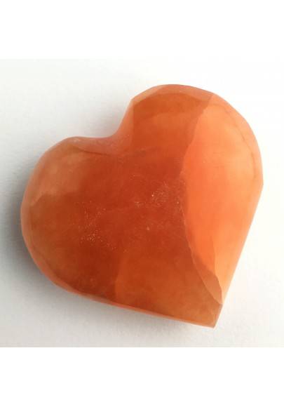 HEART in Orange / Peach Selenite High Quality A+ LOVE Crystal Healing Specimen-1